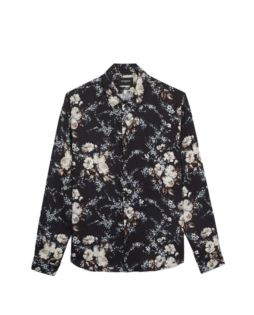 THE KOOPLES - Áo sơ mi nam họa tiết hoa
