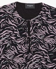 THE KOOPLES - Áo kiểu nữ phom suông Zebra Print