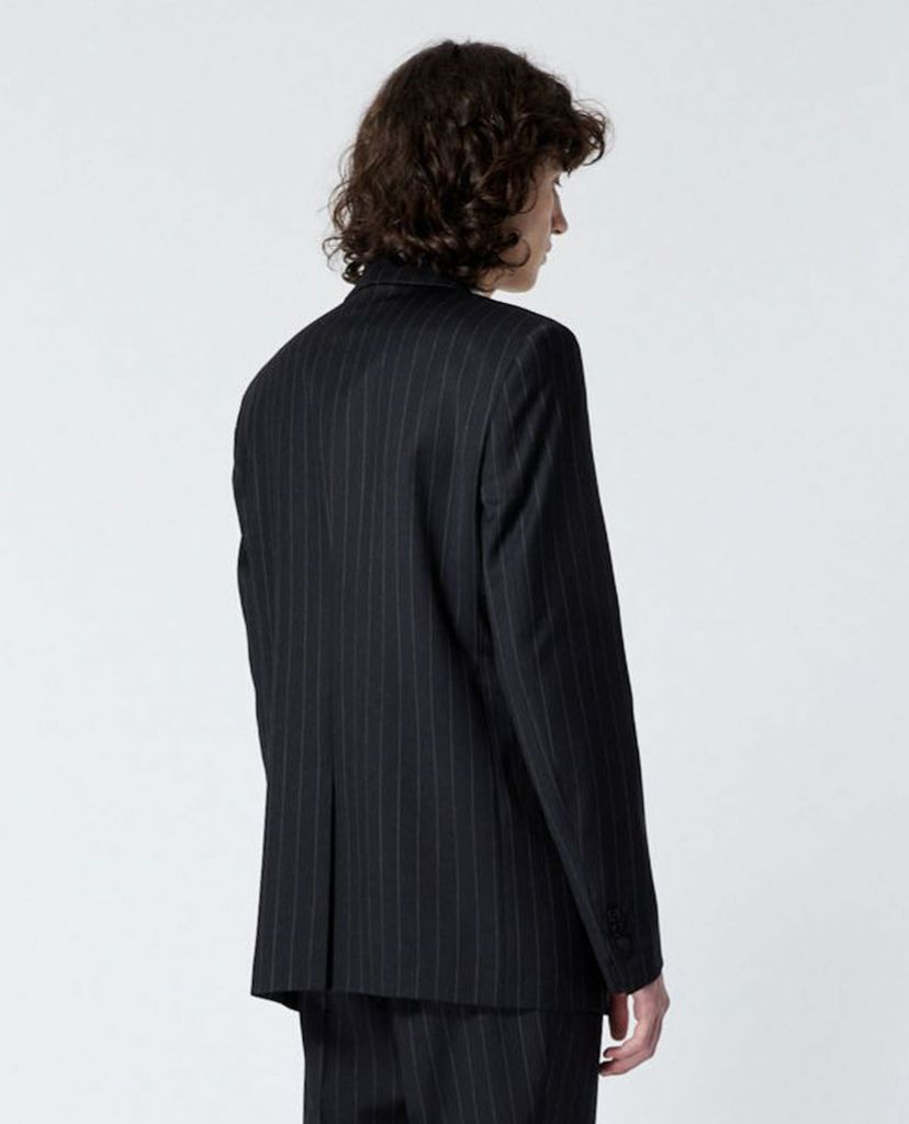 THE KOOPLES - Áo vest nam thanh lịch phối kẻ sọc Formal Black