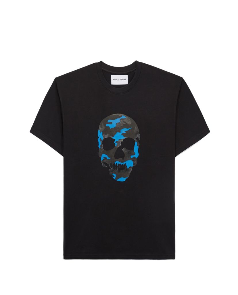 THE KOOPLES - Áo thun nam họa tiết đầu lâu