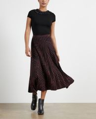 TED BAKER - Áo kiểu nữ cổ tròn viền nơ Charre