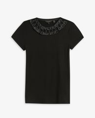 TED BAKER - Áo kiểu nữ cổ tròn viền nơ Charre