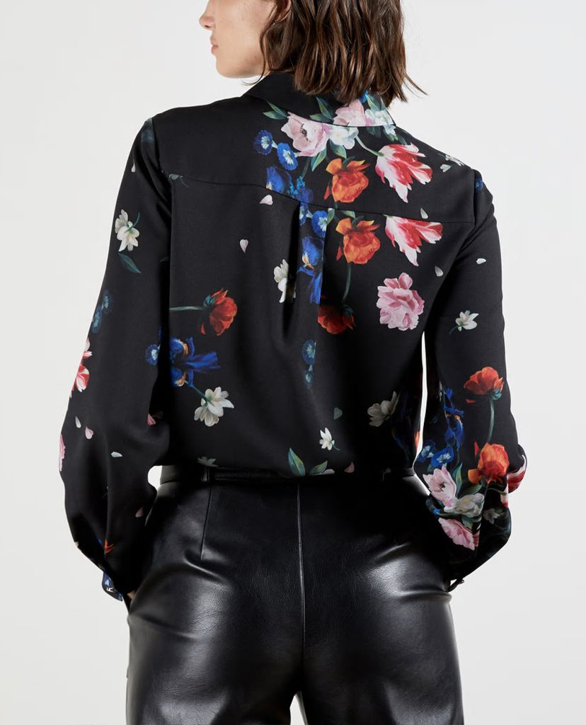 TED BAKER - Áo sơ mi nữ tay dài họa tiết hoa Ebonny