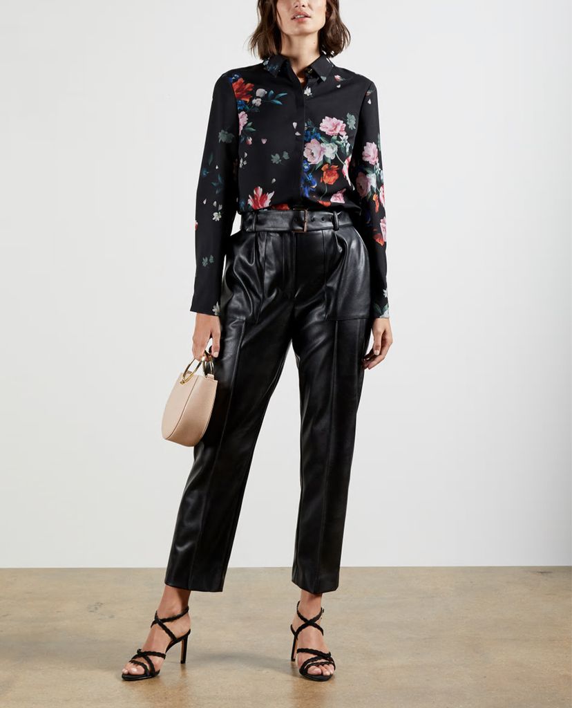 TED BAKER - Áo sơ mi nữ tay dài họa tiết hoa Ebonny