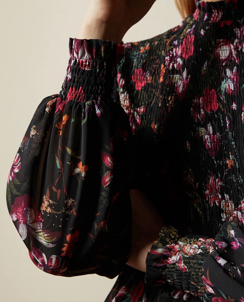 TED BAKER - Áo kiểu nữ cổ cao Enyya