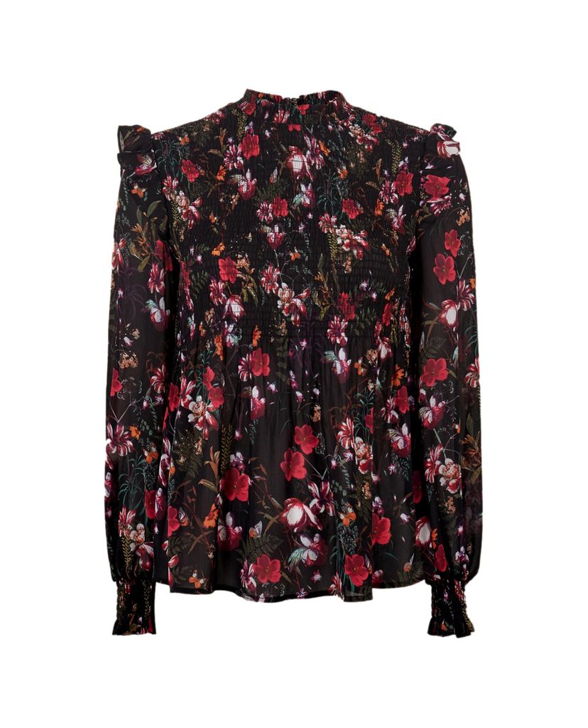 TED BAKER - Áo kiểu nữ cổ cao Enyya
