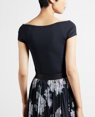TED BAKER - Áo kiểu nữ bẹt vai phom ôm Indyaa