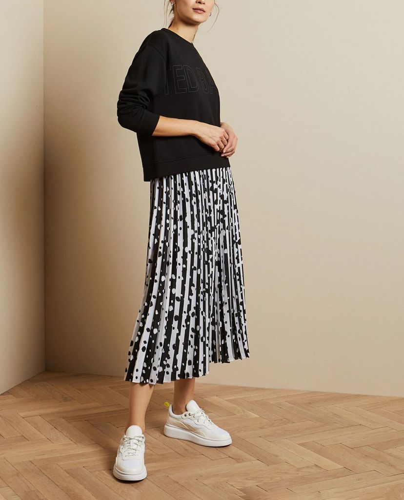 TED BAKER - Áo sweatshirt nữ tay dài in logo Lorito
