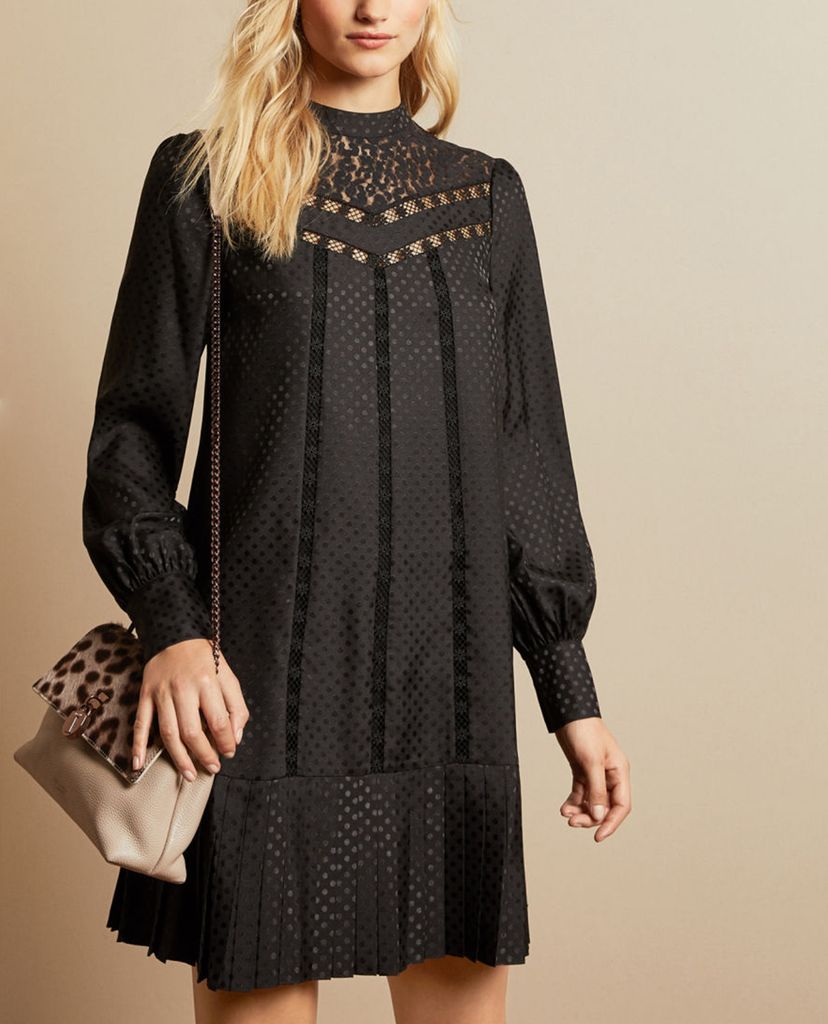 TED BAKER - Đầm mini phom suông tay dài Chllo