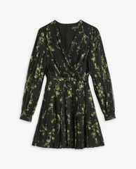 TED BAKER - Đầm mini họa tiết hoa lá Izziiy