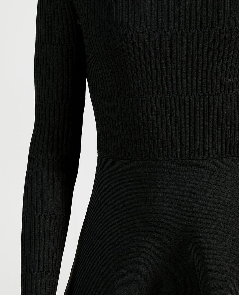 TED BAKER - Đầm midi tay dài cổ trụ Button Detail Skater