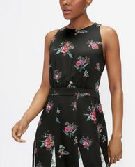 TED BAKER - Đầm midi sát nách họa tiết hoa Dliilo