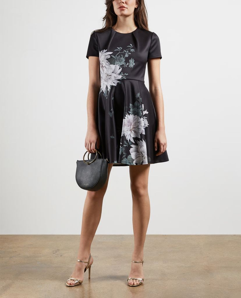 TED BAKER - Đầm mini dáng xòe họa tiết hoa Luicy