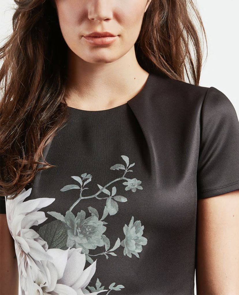 TED BAKER - Đầm mini dáng xòe họa tiết hoa Luicy