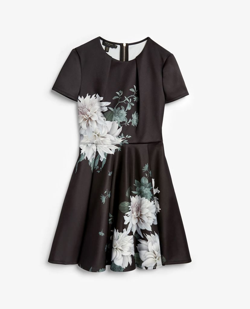 TED BAKER - Đầm mini dáng xòe họa tiết hoa Luicy