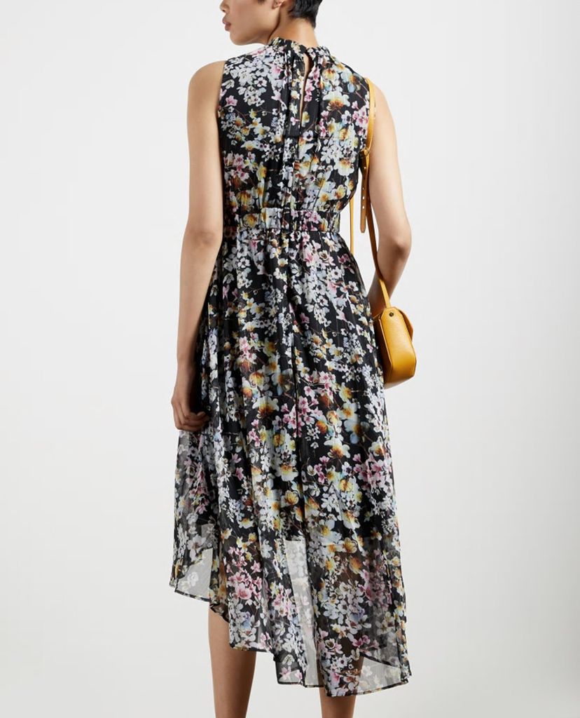 TED BAKER - Đầm midi cổ trụ sát nách Jasmine Sleeveless Dip Hem