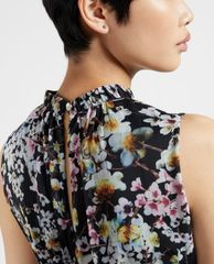 TED BAKER - Đầm midi cổ trụ sát nách Jasmine Sleeveless Dip Hem