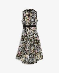 TED BAKER - Đầm midi cổ trụ sát nách Jasmine Sleeveless Dip Hem