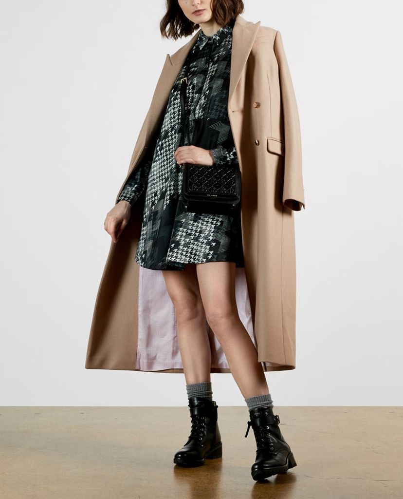 TED BAKER - Đầm mini sơ mi tay dài Medinaa
