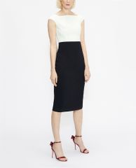 TED BAKER - Đầm midi ngắn tay cổ vuông Faida Tailored