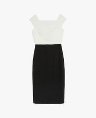 TED BAKER - Đầm midi ngắn tay cổ vuông Faida Tailored