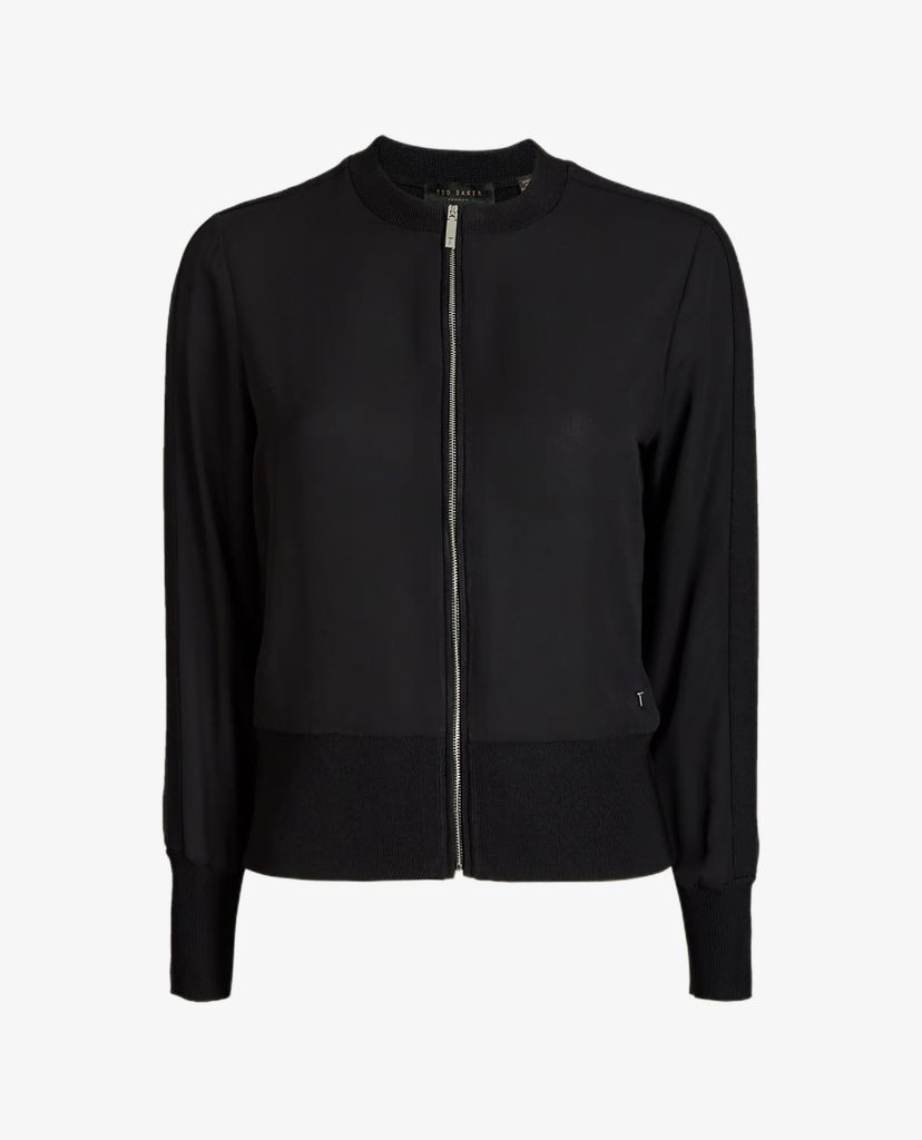 TED BAKER - Áo cardigan nữ phối zip Jehney