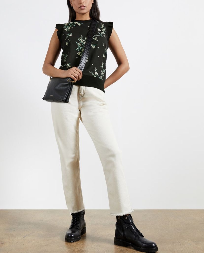 TED BAKER - Áo kiểu nữ cổ tròn dệt kim Zaphira