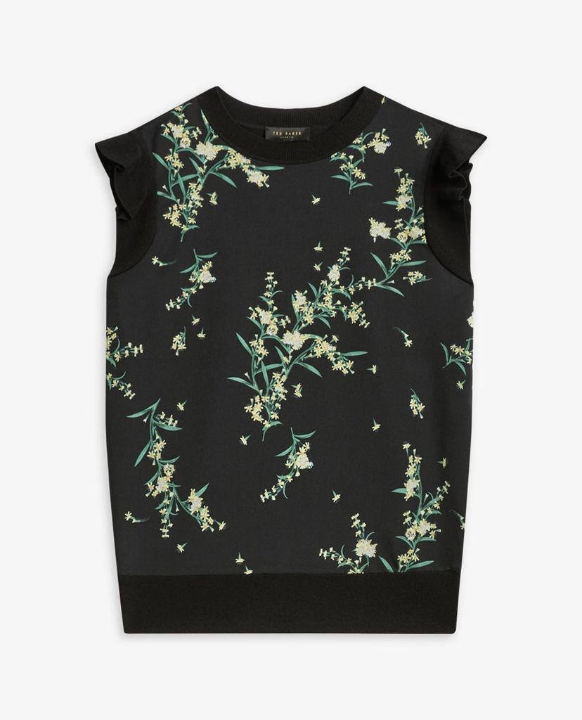 TED BAKER - Áo kiểu nữ cổ tròn dệt kim Zaphira