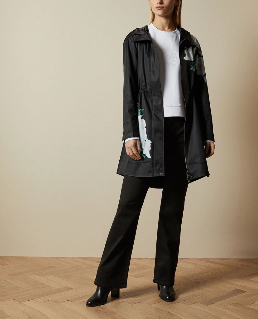TED BAKER - Áo măng tô nữ họa tiết hoa Pansii
