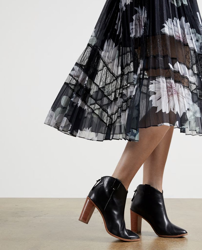 TED BAKER - Chân váy midi xếp li Culsa