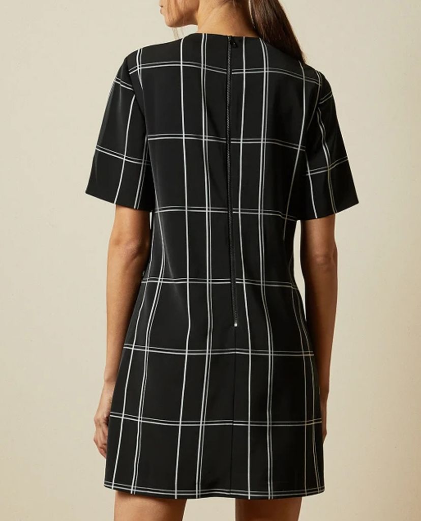 TED BAKER - Đầm mini sọc ngang dọc Astryd