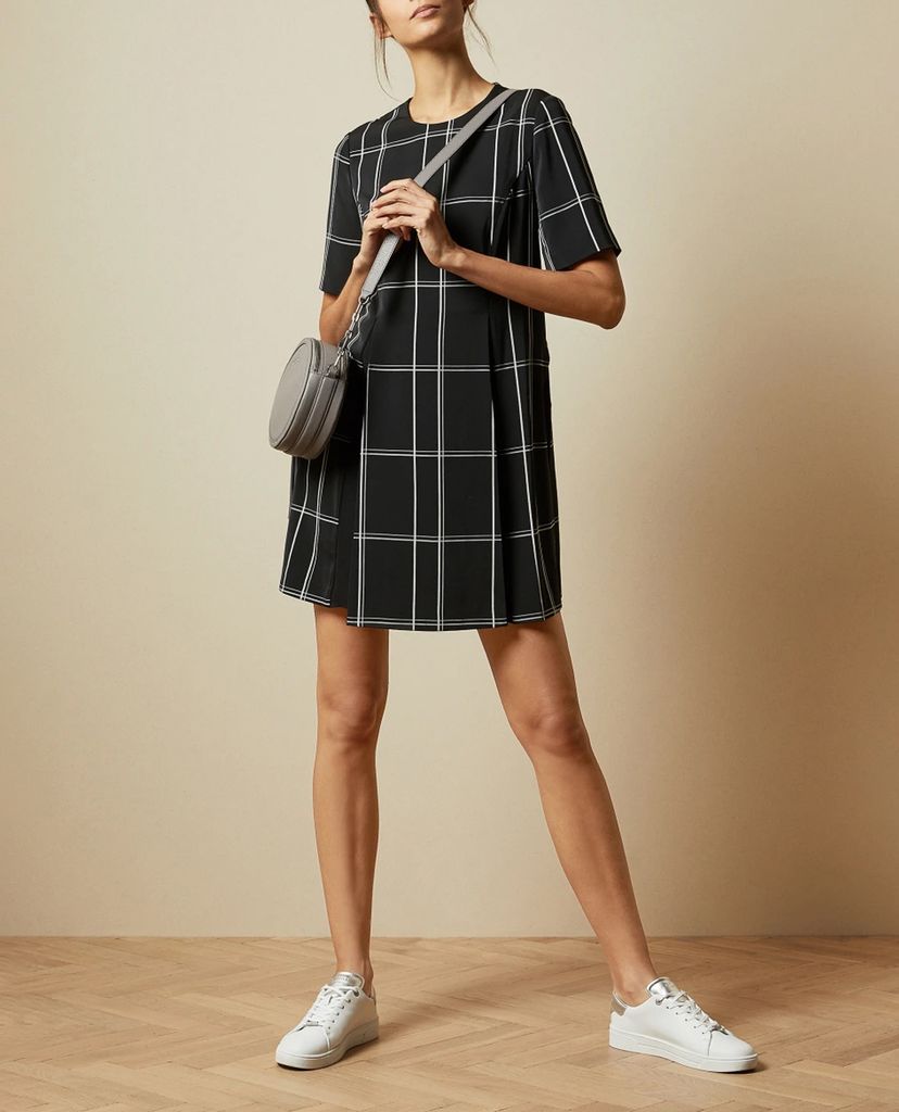 TED BAKER - Đầm mini sọc ngang dọc Astryd