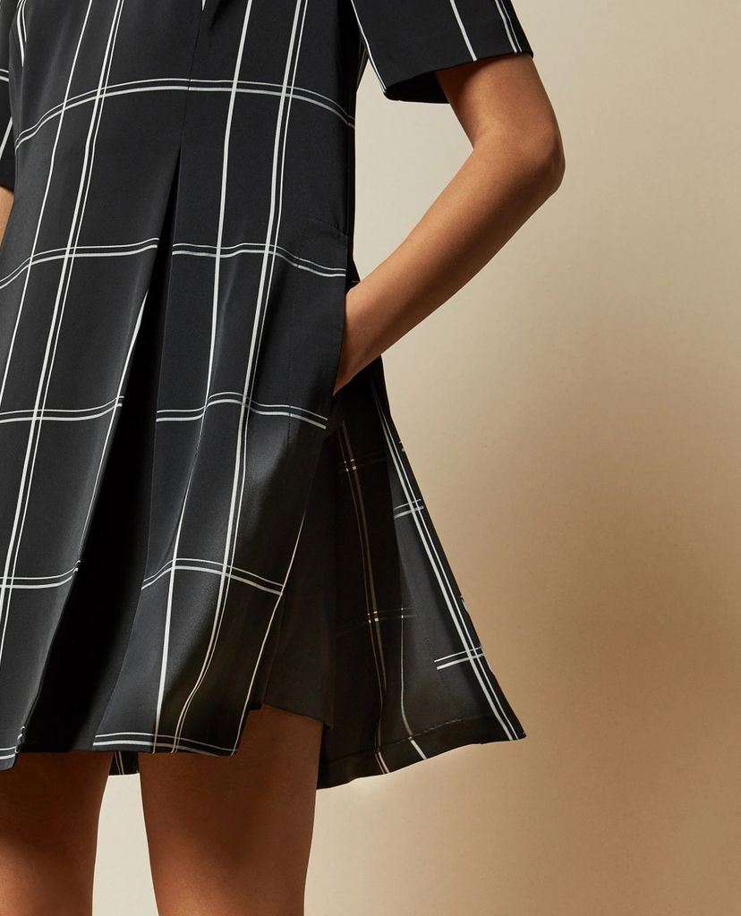 TED BAKER - Đầm mini sọc ngang dọc Astryd