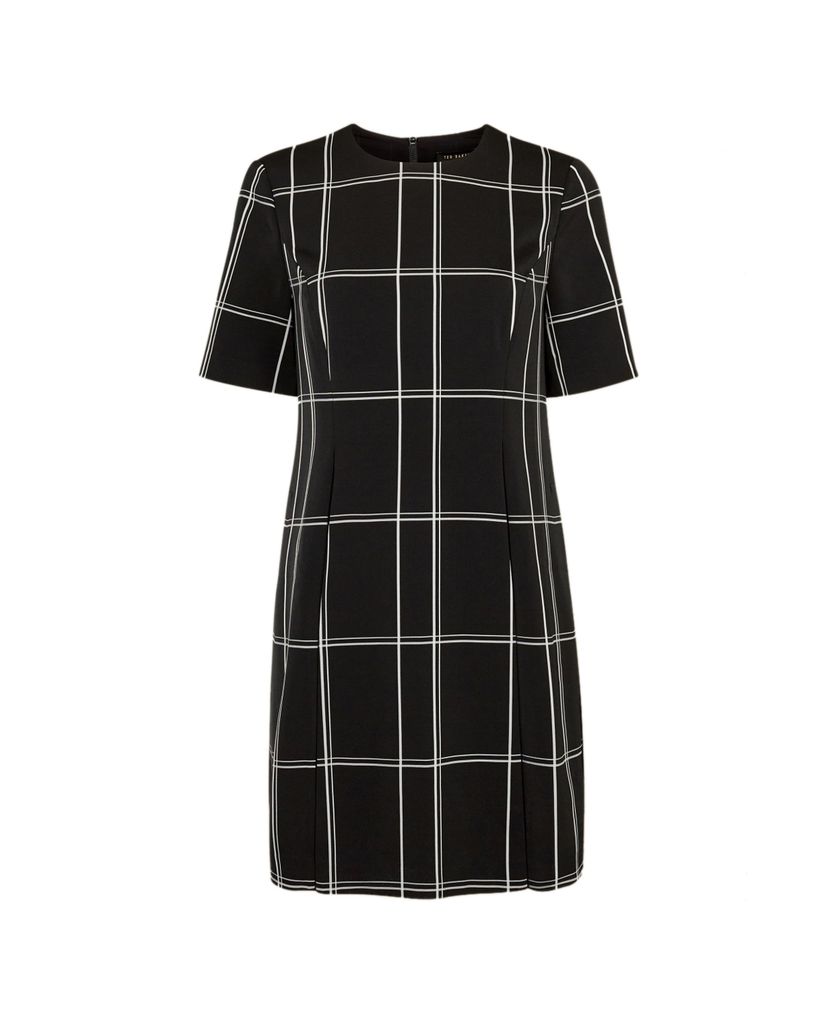 TED BAKER - Đầm mini sọc ngang dọc Astryd