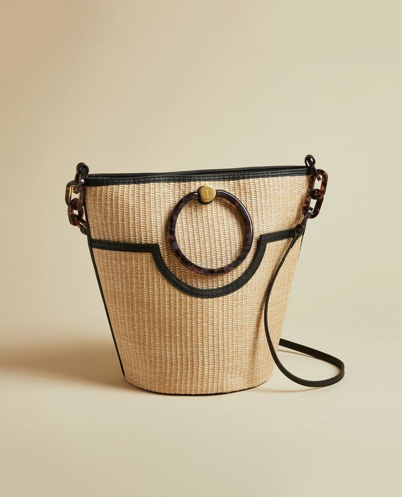 TED BAKER - Túi xách nữ phối quai cầm tay tròn Amayi