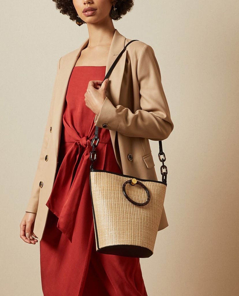 TED BAKER - Túi xách nữ phối quai cầm tay tròn Amayi