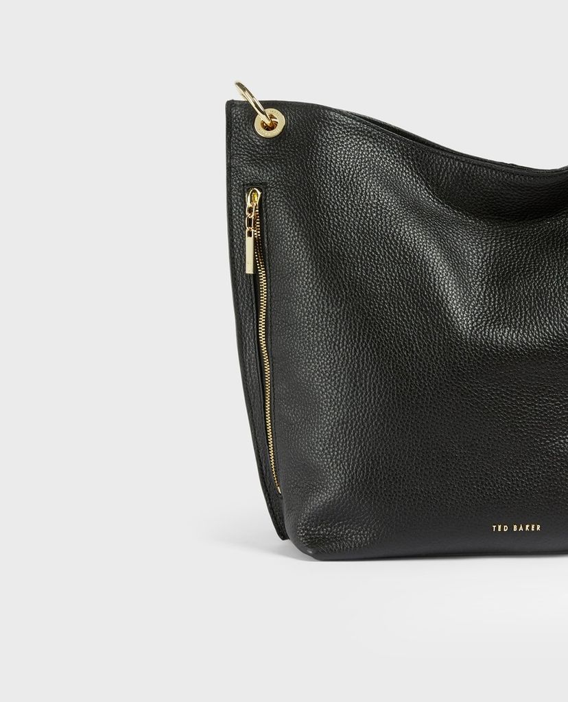 TED BAKER - Túi đeo vai nữ Chhloee Hobo Bag Grained Cow Leather
