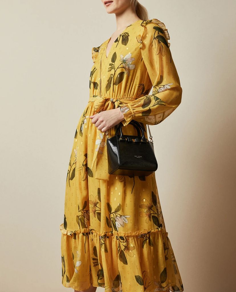 TED BAKER - Túi đeo chéo họa tiết nơ Dellie