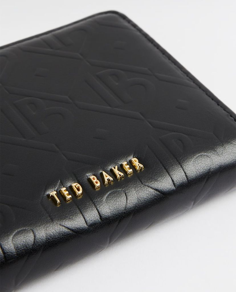 TED BAKER - Ví nữ hình vuông phối khóa kéo zip Rozitta
