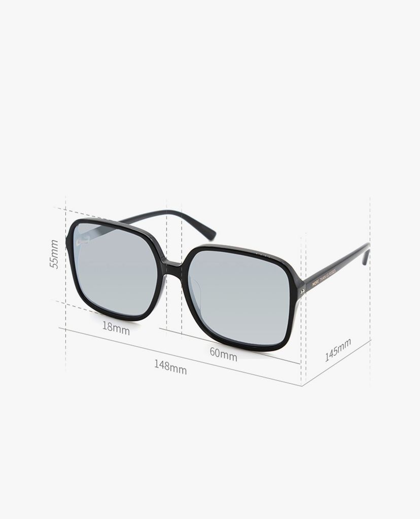 MUJOSH - Kính mát chữ nhật oversized thời trang