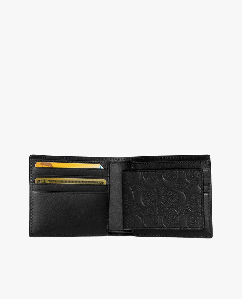 COACH - Ví da nam dạng gập 3 In 1 In Signature Leather