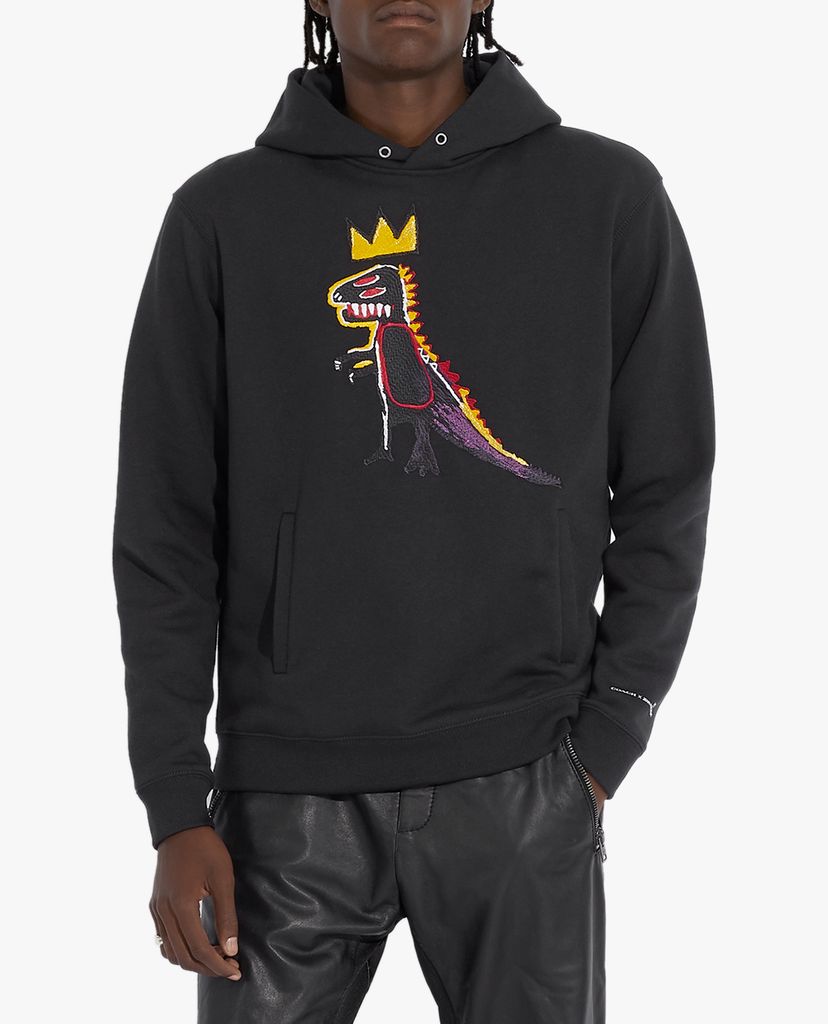 COACH - Áo hoodie nam hình khủng long Jean Michel Basquiat
