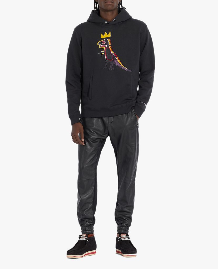 COACH - Áo hoodie nam hình khủng long Jean Michel Basquiat