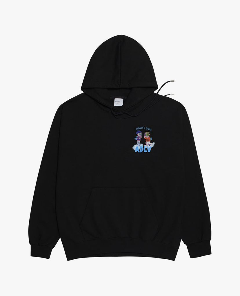 ADLV - Áo hoodie tay dài mũ trùm Angel And Devil