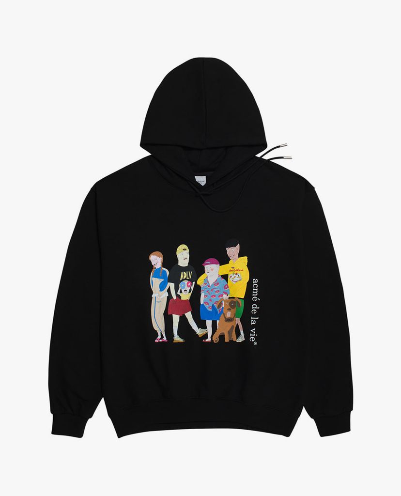 ADLV - Áo hoodie tay dài mũ trùm ADLV Friends