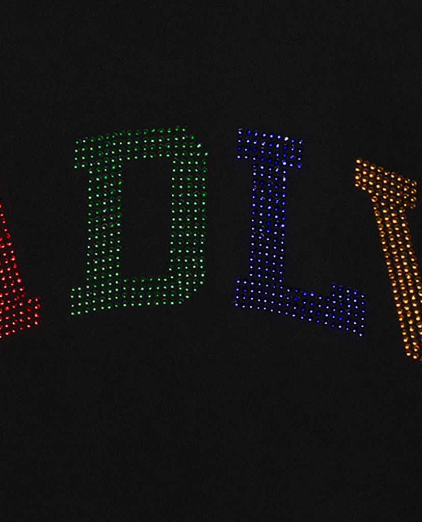 ADLV - Áo hoodie tay dài mũ trùm ADLV Hotfix Crystal