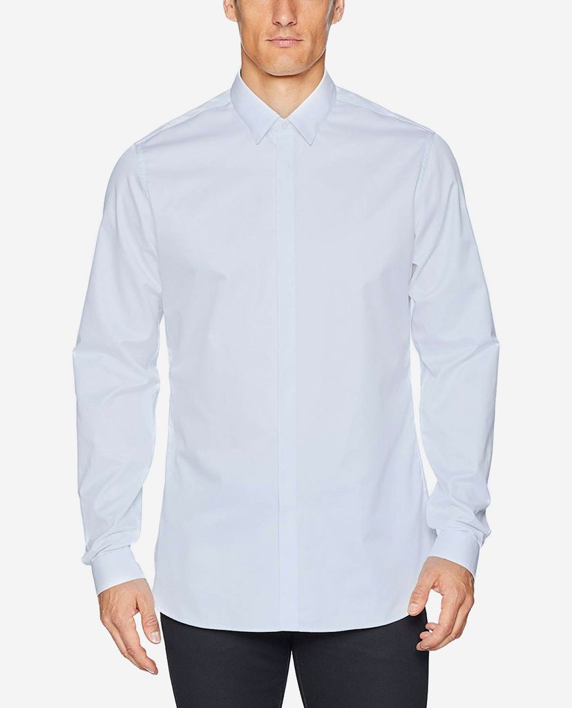 THE KOOPLES - Áo sơ mi nam tay dài Plain Cotton