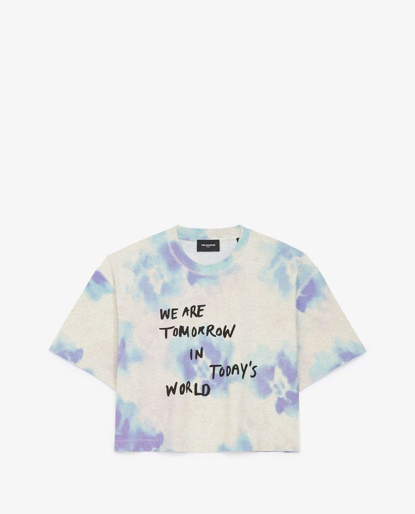 THE KOOPLES - Áo thun nữ ngắn tay Tie Dye Effect