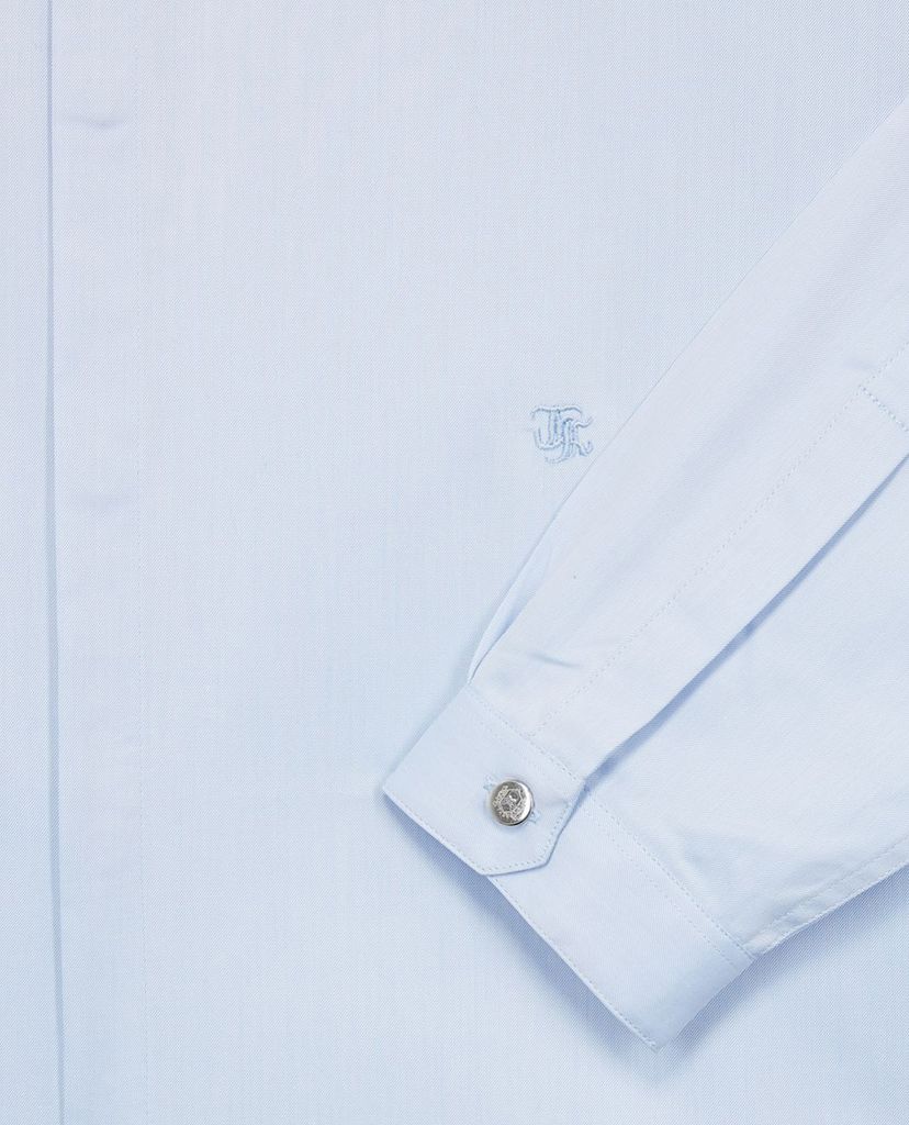 THE KOOPLES - Áo sơ mi nam cổ trụ Plain Cotton Twill