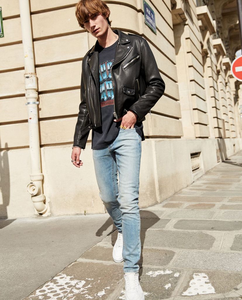 THE KOOPLES - Quần jeans nam denim Light Blue